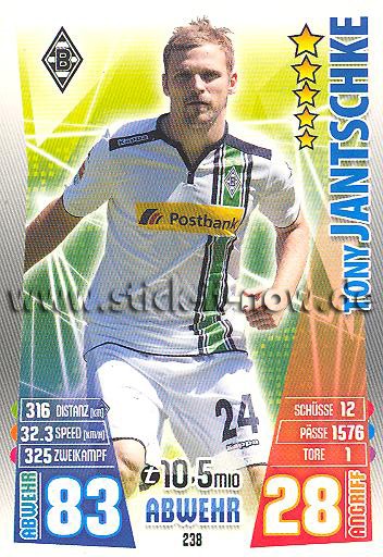 Match Attax 15/16 - Tony JANTSCHKE - Bor. M'gladbach - Nr. 238