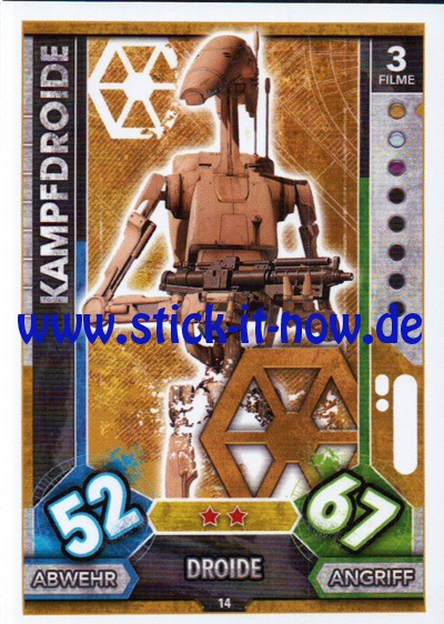 Topps Star Wars FORCE ATTAX UNIVERSE (2017) - Nr. 14