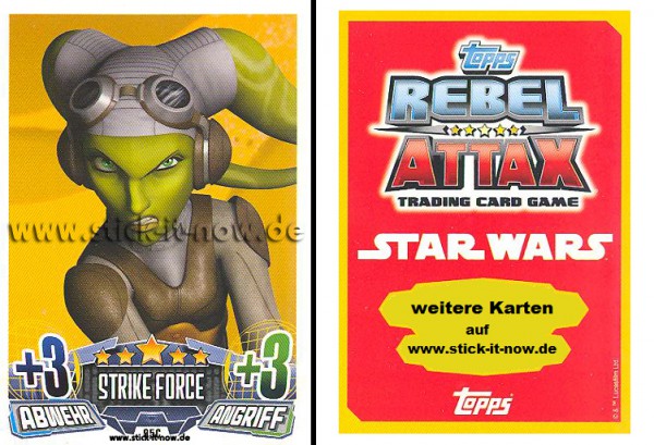 Rebel Attax - Serie 1 (2015) - STRIKE-FORCE - REBELLION 1 - Nr. 95C