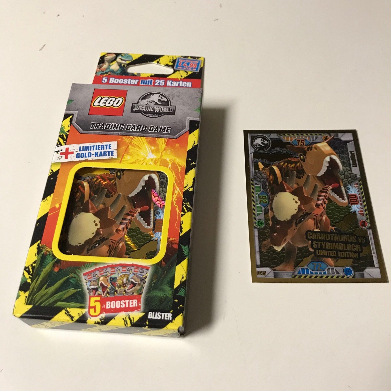 20 Booster 1 Leere Sammelmappe LEGO Jurassic World Trading Cards