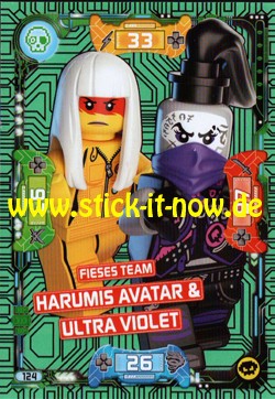 Lego Ninjago Trading Cards - SERIE 5 (2020) - Nr. 124 ( Neon Karte )