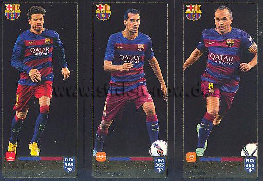 Panini FIFA 365 Sticker - Nr. 353 - 354 - 355