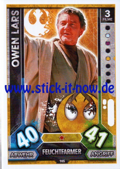 Topps Star Wars FORCE ATTAX UNIVERSE (2017) - Nr. 105