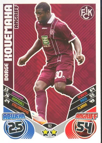 Dorge Kouemaha - Match Attax 11/12