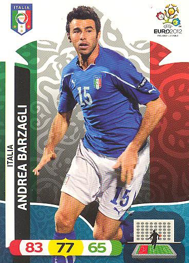 Panini EM 2012 - Adrenalyn XL - Andrea Barzagli - Italien