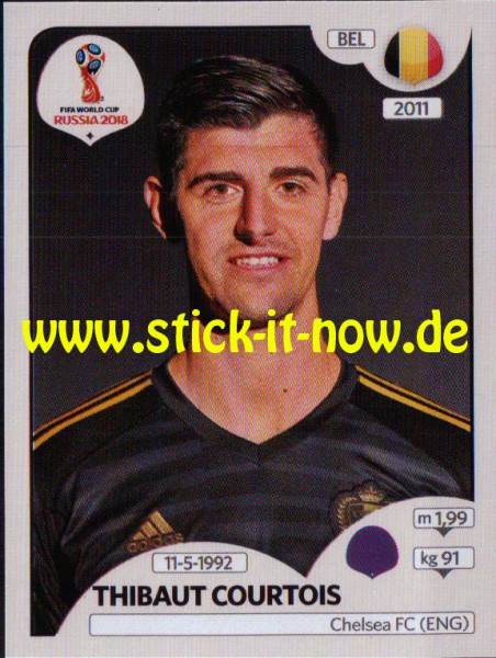 Panini WM 2018 "Sticker" - Thibaut Courtois - Belgien