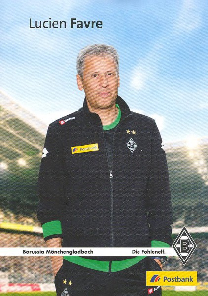 Bor. Mgladbach 12/13 - 2012/13 - Autogrammkarte - Lucien Favre - unsigniert