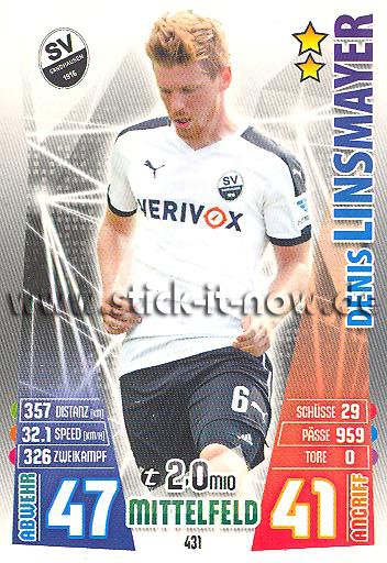 Match Attax 15/16 - Denis LINSMAYER - SV Sandhausen - Nr. 431