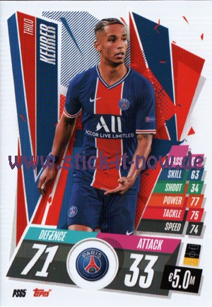 Match Attax Champions League 2020/21 - Nr. PSG 5