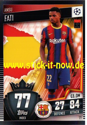 Topps Match Attax 101 (2021) - Nr. 77 ( Fati )