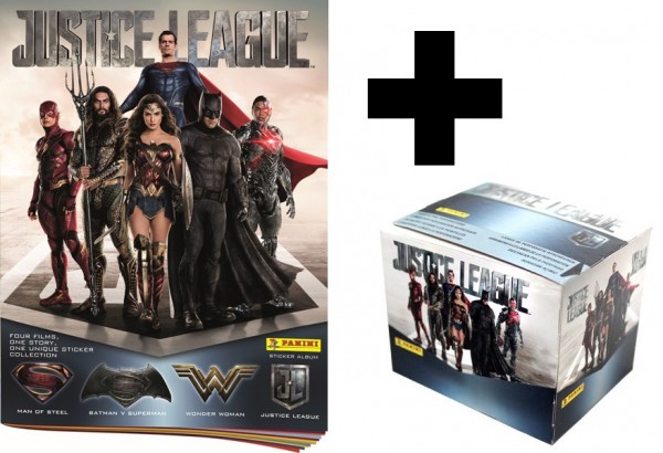 Justice League "Sticker" (2017) - Album + 1 Display