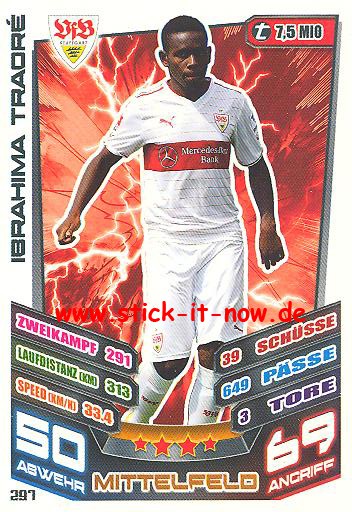 Match Attax 13/14 - VfB Stuttgart - Ibrahima Traoré - Nr. 297