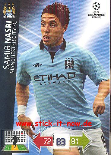 Panini Adrenalyn XL CL 12/13 - Manchester City - Samir Nasri