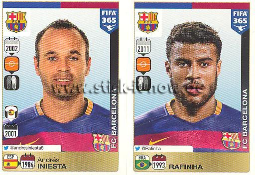 Panini FIFA 365 Sticker - Nr. 352 - 356