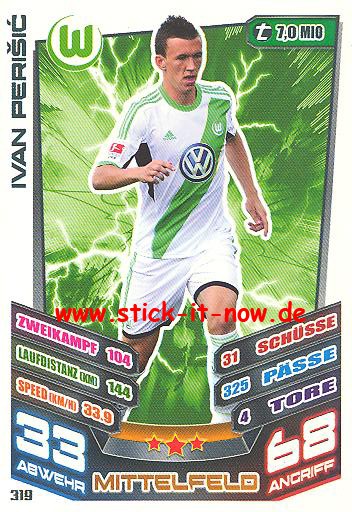 Match Attax 13/14 - VfL Wolfsburg - Ivan Perisic - Nr. 319