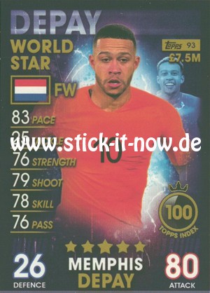 Topps Match Attax 101 (2019) - Nr. 93