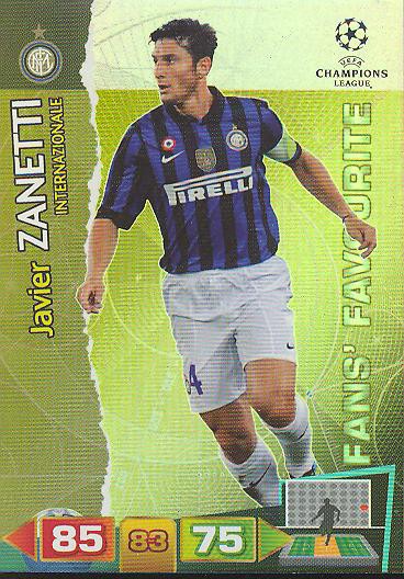 Javier Zanetti - Panini Adrenalyn XL CL 11/12 - Fans Favourite - Inter Mailand