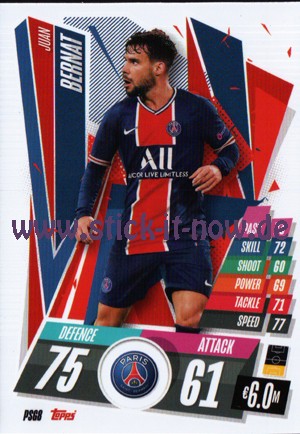 Match Attax Champions League 2020/21 - Nr. PSG 8