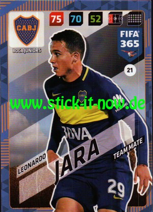 Panini FIFA 365 Adrenalyn XL 2018 - Nr. 21