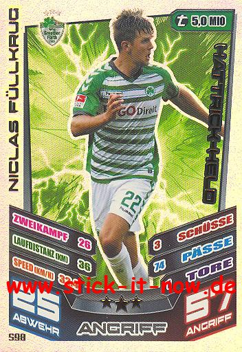 Match Attax 13/14 EXTRA - HATTRICK-HELD - NICLAS FÜLLKRUG - Nr. 598