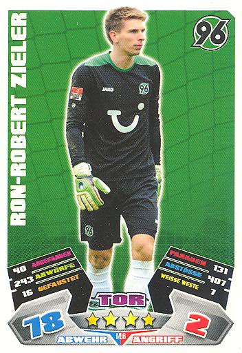 Match Attax 12/13 - Ron-Robert Zieler - Hannover 96 - Nr. 146