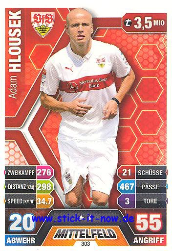 Match Attax 14/15 - Adam HLOUSEK - VfB Stuttgart - Nr. 303