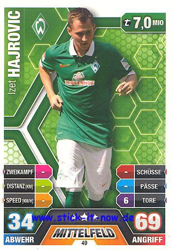 Match Attax 14/15 - Izet HAJROVIC - Werder Bremen - Nr. 49