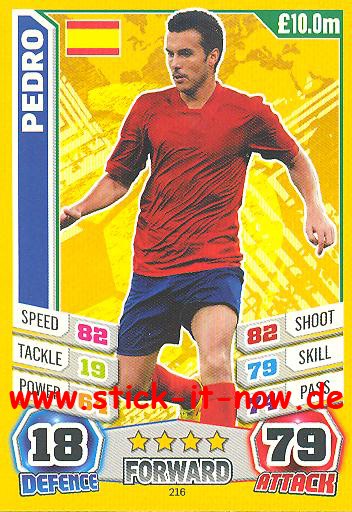 Match Attax "World Stars WM 2014" - PEDRO - Nr. 216