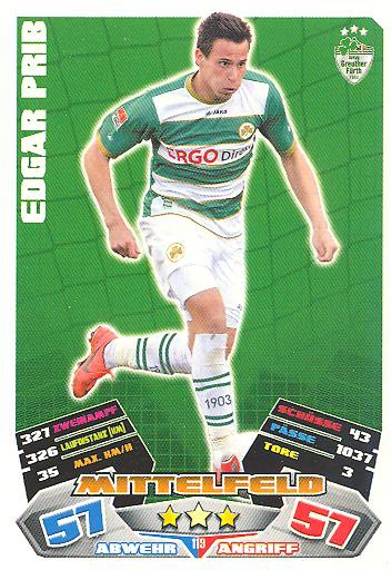 Match Attax 12/13 - Edgar Prib - Greuther Fürth - Nr. 119