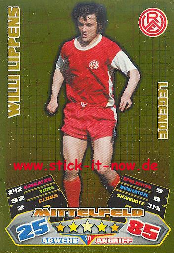 Match Attax 12/13 EXTRA - Willi Lippens - RW Essen - LEGENDE - Nr. 501