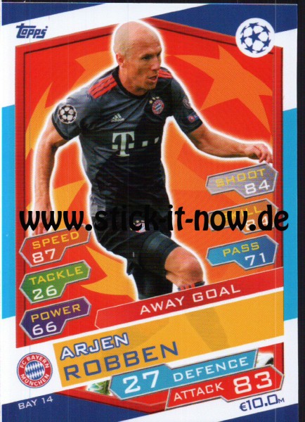 Match Attax Champions League 16/17 - Nr. BAY 14