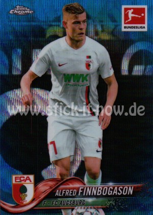 Bundesliga Chrome 18/19 - Alfred Finnbogason - Nr. 37 (Blue Wave - 1/99)