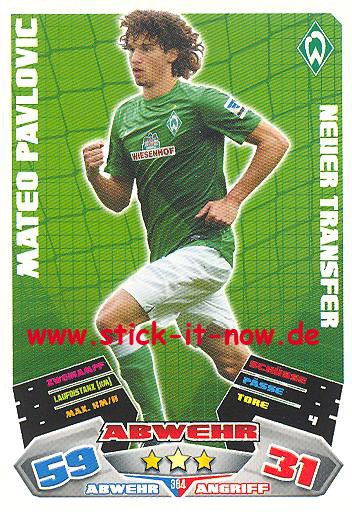 Match Attax 12/13 EXTRA - Mateo Pavlovic - SV Werder Bremen - Nr. 384