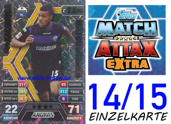 Match Attax 14/15 EXTRA - Elias KACHUNGA - SC Paderborn - Nr. 597 (MATCHWINNER)