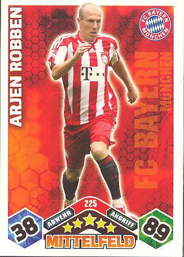 Match Attax 10/11 - ARJEN ROBBEN - 225