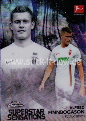 Bundesliga Chrome 18/19 - Alfred Finnbogason - Nr. SS-AF (Superstar Sensations)