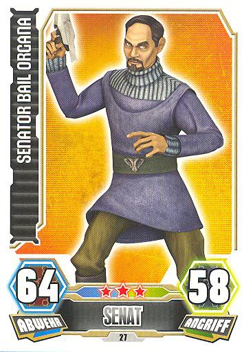 Force Attax - Serie 3 - Senator Bail Organa - Nr. 27