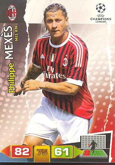 Pholippe Mexes - Panini Adrenalyn XL CL 11/12 - AC Mailand