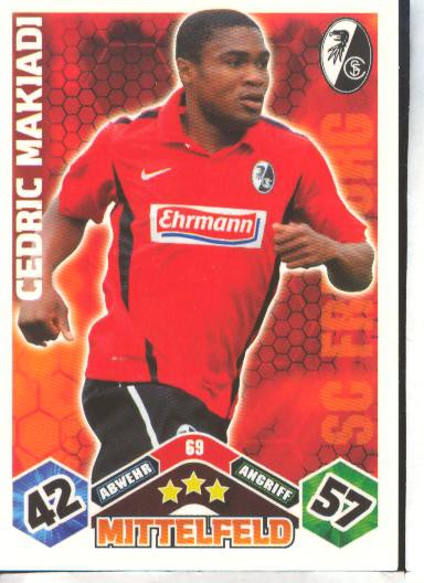 Match Attax 10/11 - CEDRIC MAKIADI - 069