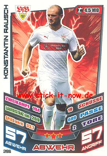 Match Attax 13/14 - VfB Stuttgart - Konstantin Rausch - Nr. 296