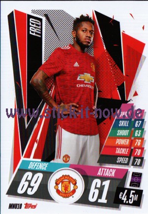 Match Attax Champions League 2020/21 - Nr. MNU 10