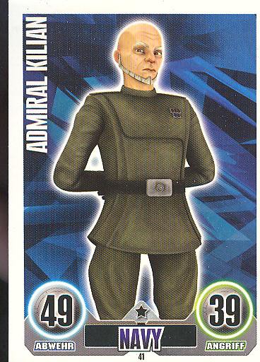 Force Attax - ADMIRAL KILIAN - Navy - Die Republik - SERIE 1 (2010)