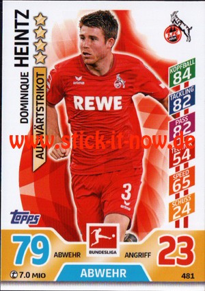 Topps Match Attax Bundesliga 17/18 EXTRA - Nr. 481