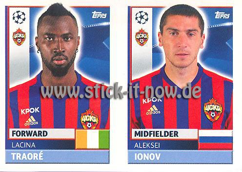 Topps Champions League Sticker 16/17 - Nr. CSK 18 + 19