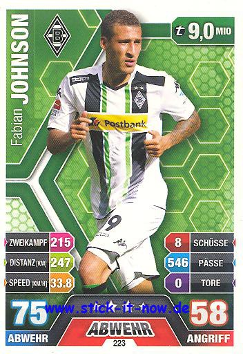 Match Attax 14/15 - Fabian JOHNSON - Bor. M'gladbach - Nr. 223