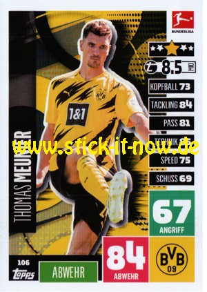 Topps Match Attax Bundesliga 2020/21 - Nr. 106