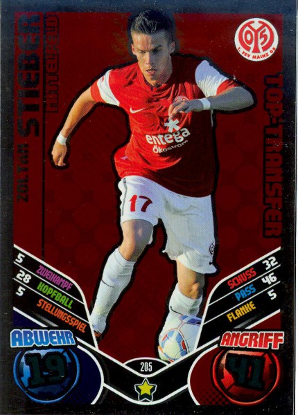 Match Attax 11/12 - Zoltán Stieber - Top-Transfer