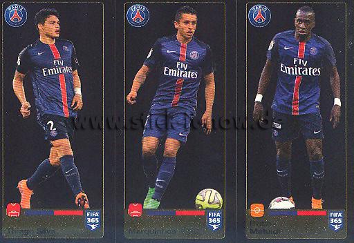 Panini FIFA 365 Sticker - Nr. 443 - 444 - 445