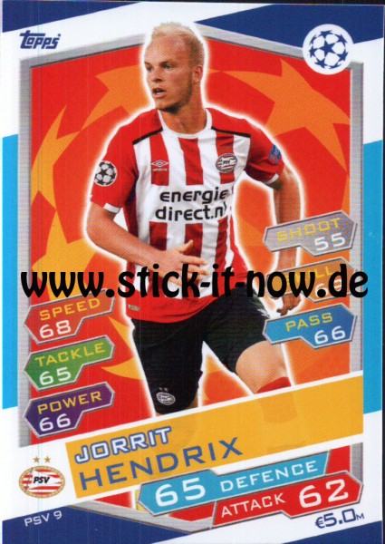 Match Attax Champions League 16/17 - Nr. PSV 9