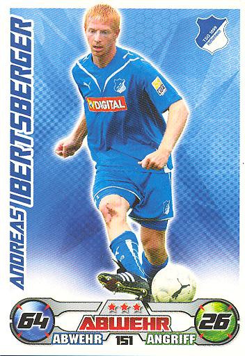 Match Attax 09/10 - ANDREAS IBERTSBERGER - TSG Hoffenheim - Nr. 151